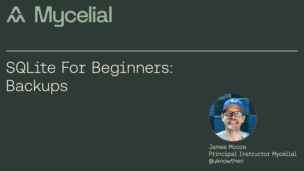 SQLite For Beginners: Database Backups - YouTube