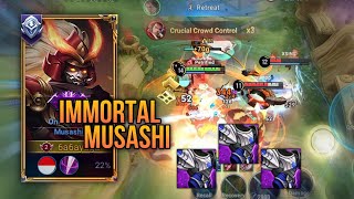 IMMORTAL MUSASHI! TANK BUILD MUSASHI | Musashi Gameplay | Honor of Kings