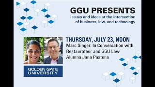 GGU Presents: Oakland Restaurateur and GGU Law Alumna Jana Pastena