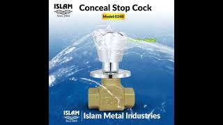 Conceal Stop Cock Gold Coaster Head (Model: 024B) @Islam_Metal_Industries #ইসলাম_মেটাল