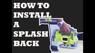 How to Install a Splash back using the IKEA LYSEKIL