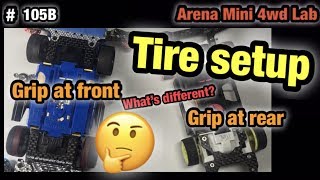 #105B TIRE SETUP『ミニ四駆』ARENA MINI 4WD CLUB