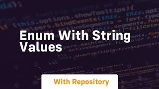 enum with string values