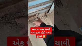 એક જ ઝાટકે ચાવી વગર તાળું તોડી નાખ્યું જુઓ 😱 #trending #viral #Reels #funny