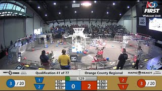 La Canada Engineering Club Orange county regional FRC 2022/03/11 Qual 41