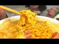 【咀嚼音 モッパン】ロゼ辛ラーメンのおにぎりを食べる音（eatingsounds mukbang）