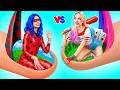 One Colored House Challenge! Harley Quinn Vs LadyBug