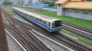 三節台北捷運C301型於北投機廠內進行調車1