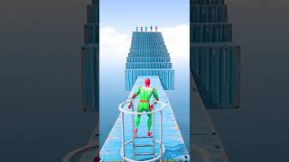 GTA 5 Epic Water Ragdolls | Spider-Man Jumps / Fails ep.248 #shorts