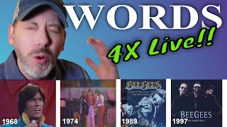 Bee Gees - Words (LIVE)  |  REACTION