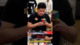 Max Park's Epic Butterfingers | Only 9 Rotations For G Perm! 8.55+ 3x3 Single