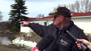 Water encroaching on properties in RM of Cupar