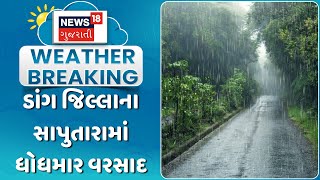 Dang News: ડાંગ જિલ્લાના સાપુતારામાં ધોધમાર વરસાદ | Heavy Rain | Monsoon | Weather Update | News18