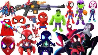 Unboxing video of popular Marvel toy series hand-held dolls! Popular Spider-Man toys, toy guns, etc.