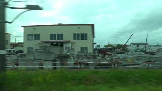 20191005　快速海里新潟行き　余目駅→鶴岡駅間車窓