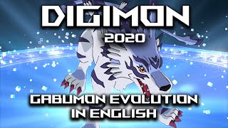 Digimon Adventure: 2020 Gabumon Digivolve to Garurumon in English