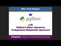 Python Comparison Operators