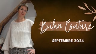 Bilan couture : mes cousettes de septembre 2024