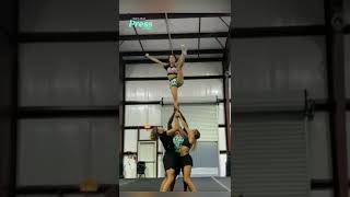 Kenlyn Prescott of Infinity Cheer NAILED this stunt sequence!! 👏 #shorts #cheer