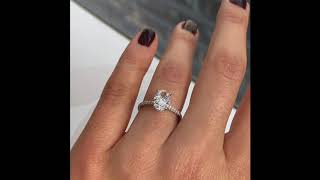 1.5 ct Oval Diamond Signature Wrap Engagement Ring