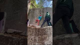 Ripple Traverse in Gilbert Hills State Park, MA #bouldering #rockclimbing