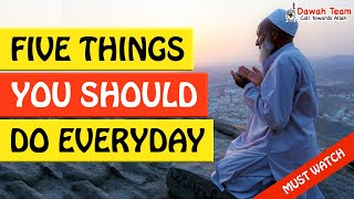 🚨 FIVE THINGS YOU SHOULD DO EVERYDAY🤔