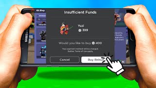 I tried to PAY TO WIN on MOBILE in Roblox Bedwars..