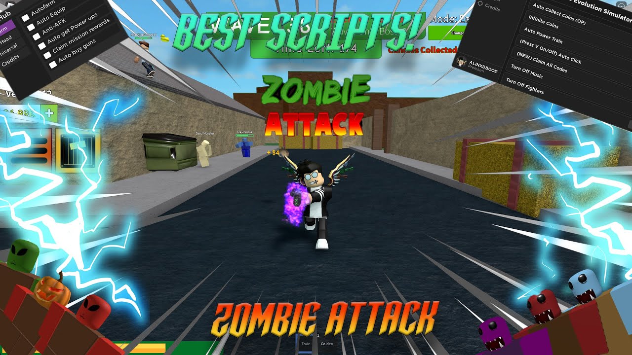 [NEW] ROBLOX Zombie Attack Script GUI | Auto Farm & Inf Money | Godmode ...