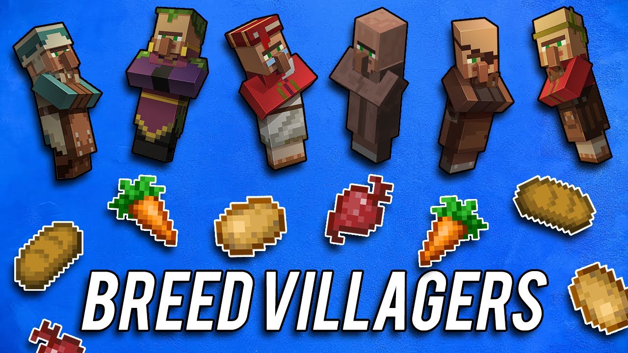 MINECRAFT - How To BREED VILLAGERS?!? EVERYTHING YOU HAVE TO DO TO ...