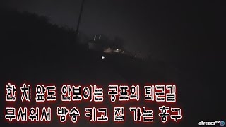 [홍구] [2017.07.28] 어두컴컴한 공포의 퇴근길..무서워서 방송 키고 집 가는 홍구