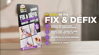 Pattex Ni Clou Ni Vis Fix \u0026 Défix, Fixez et Défixez sans abîmer