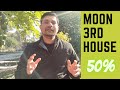 Moon in Third House in Vedic Astrology