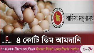 ডিম আমদানির অনুমতি দিয়েছে বাণিজ্য মন্ত্রণালয় | Bhokta Ovijan | Egg Price in BD | Independent TV