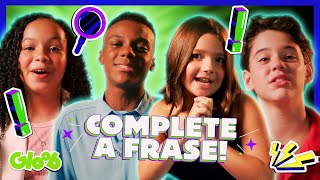 COMPLETE A FRASE COM O ELENCO DE D.P.A.! 💙 | D.P.A. 19ª TEMPORADA | Mundo Gloob