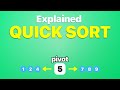 Learn QUICK SORT in 4 Minutes