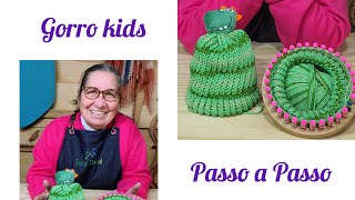 Gorro Kids Infantil no Tear Circular