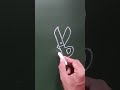 Simple How to draw Scissors ✂ #art easy and cute drawing for kids and toddlers #shorts #ytshort