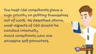 Few tips for selecting a CSR Consultant | Corporate Social Responsibility