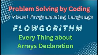 Array Declaration | Flowgorithm | For Loop | Printing 10 numbers | Easy Coding
