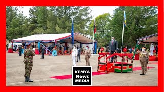 President Uhuru Kenyatta inspects guard of honour at KDF Recruits
