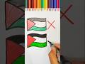 Wrong ❌ Palestine 🇵🇸 VS Right Palestine 🇵🇸 flag drawing#palestine#trending#shorts