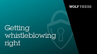 Getting Whistleblowing Right