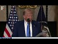 donald trump live us president trump backs elon musk led doge’s move to cut aid to india n18g