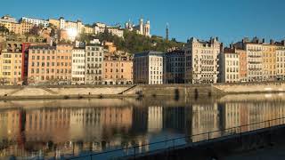 4K Hyperlapse of Vieux Lyon and La Saône river