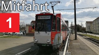 Straßenbahn Görlitz | Mitfahrt | Tatra KT4D | Linie 1 | NeißePark - Weinhübel