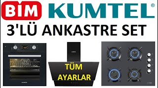 Bim kumtel ankastre 3 lü set inceleme | ocak davlumbaz fırın, saat, kilit, alarm, ses, ayarı🔴 a6 sf2