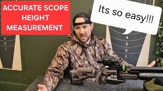 HOW TO MEASURE AIRGUN SCOPE HEIGHT CORRECTLY FOR YOUR DNT ZULUS BALLISTIC CALCULATOR