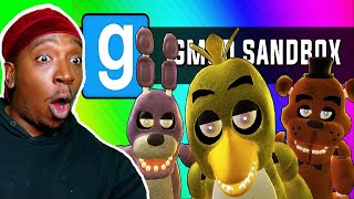 Reaction To Gmod: Five Minutes at Freddy's (Garry's Mod Sandbox Funny Moments)