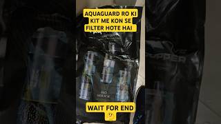 AQUAGUARD RO FILTER KI KI KIT ME KON SE FILTER HOTE HAI || RO REPAIR KARNA SIKHE || #waterpurifier