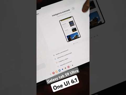 Samsung Galaxy Tab S9 Ultra con interfaz de usuario One UI 6.1 AI #galaxytablet #galaxy #shorts #oneui6